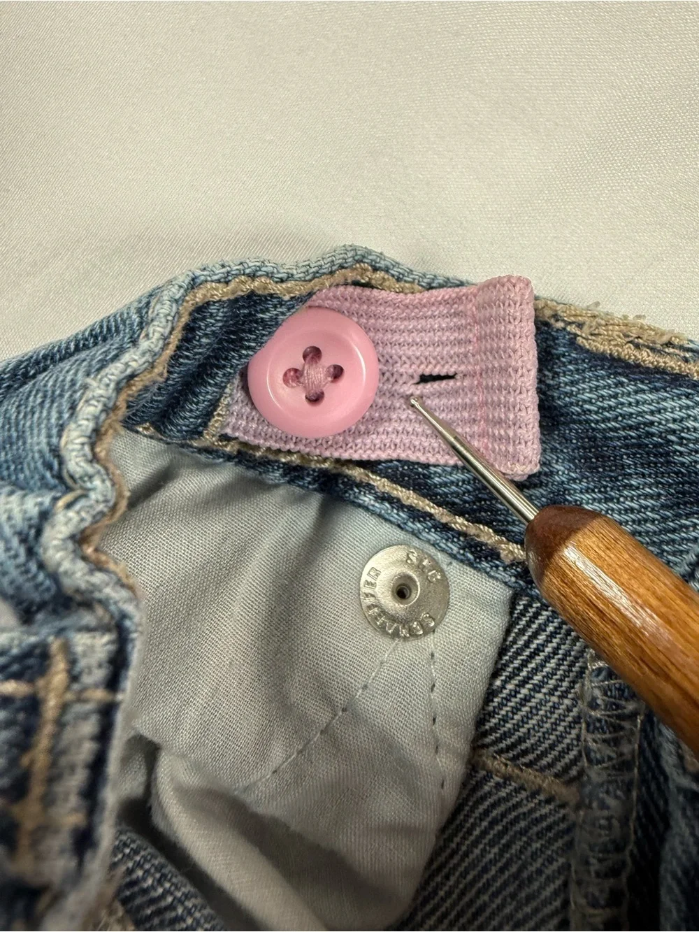VINTAGE GAP Girls Denim Mini Skirt 18-24m Y2K Stretch Jean Skirt Western Cowgirl